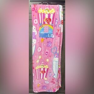 New Care Bears 60"x90" Care Bear Milkshake Popcorn Twin Throw Blanket On Hanger